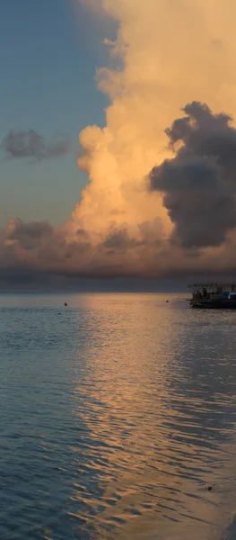 stock image Sunset time in Maldives