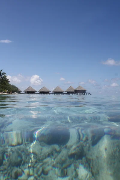 Water villa in tropical sea — Stock Photo, Image