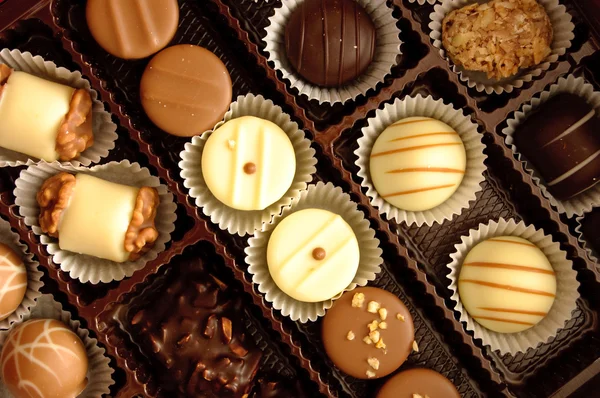Chocolates variados — Fotografia de Stock