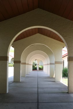 Arches With Perspective Depth clipart