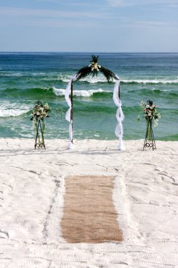 Bridal Arch With Carpet clipart