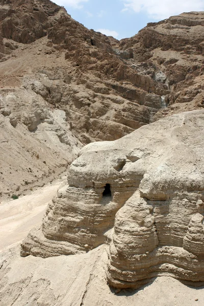 Печери Сувої Мертвого моря — стокове фото
