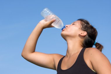 Athlete Drinking Water clipart