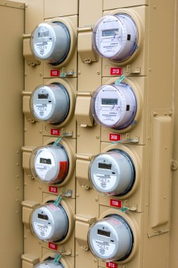 Electric Meters For Apartments clipart