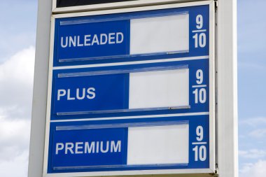 Price Of Gas Sign clipart