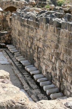 Public Latrine In Bet-Shean, Israel clipart