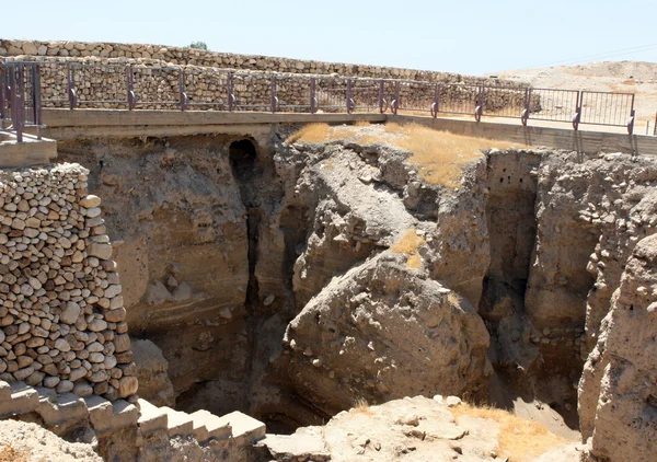 Utgrävningar vid Jeriko, israel — Stockfoto