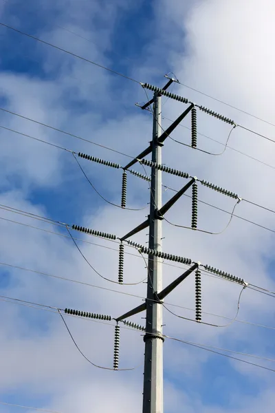 Ηλεκτρικών γραμμών υψηλής ισχύος — Φωτογραφία Αρχείου