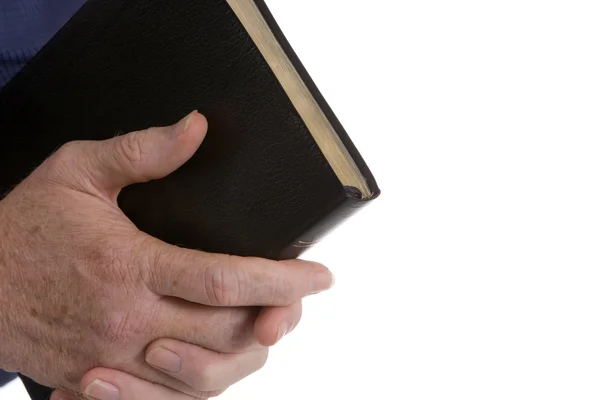 Sosteniendo la Biblia — Foto de Stock