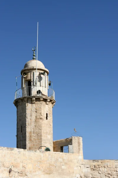 Islamitische minaret, Jeruzalem, Israël — Stockfoto