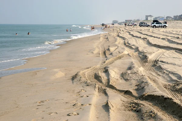 Zewnętrznym brzegu plaży, north carolina — Zdjęcie stockowe