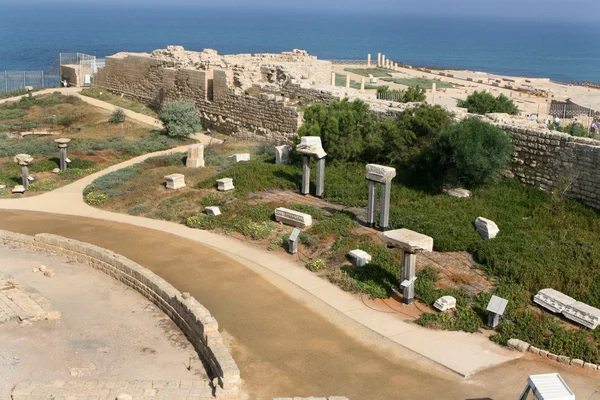 Ruínas em Cesareia Marítima, Israel — Fotografia de Stock