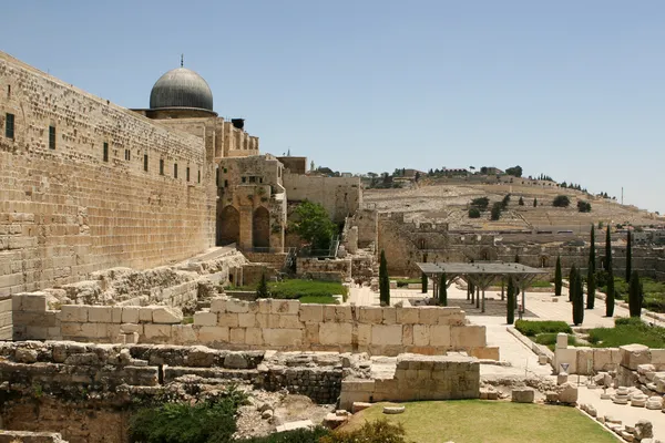 Ruínas em Jerusalém, Israel — Fotografia de Stock