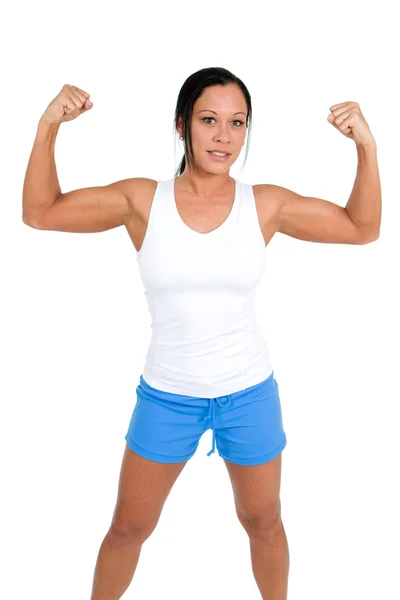 Visar upp biceps — Stockfoto