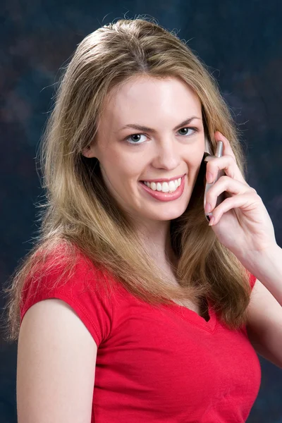 Telefonieren auf dem Handy — Stockfoto