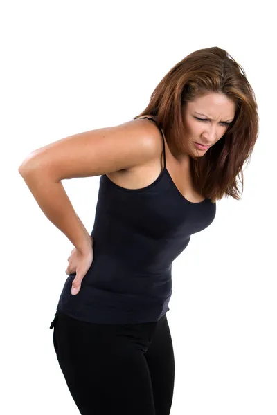 女人腰痛 — 图库照片