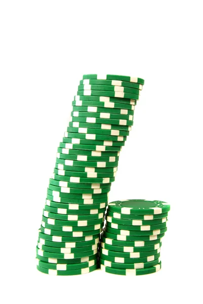 Poker pile di chip — Foto Stock