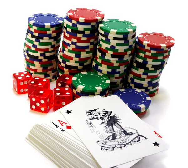Atrybuty hazardu — Zdjęcie stockowe