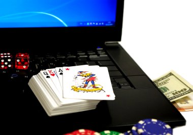 Online gambling clipart