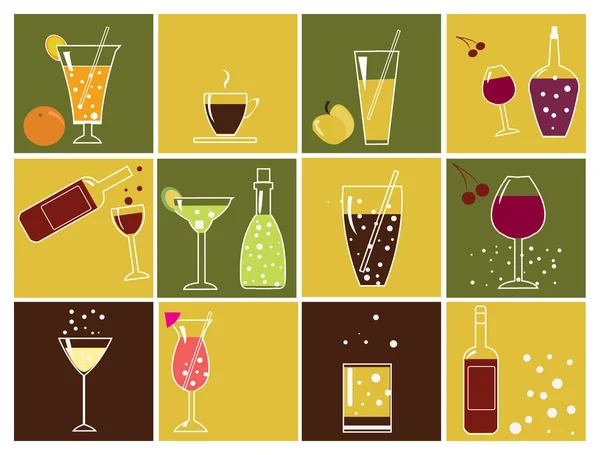 stock image Drink icons