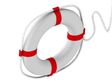 Life preserver for first help clipart