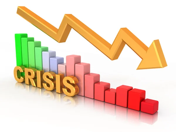 Diagramma. Crisi — Foto Stock