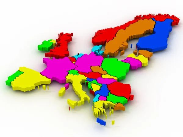 Karte von Europa — Stockfoto