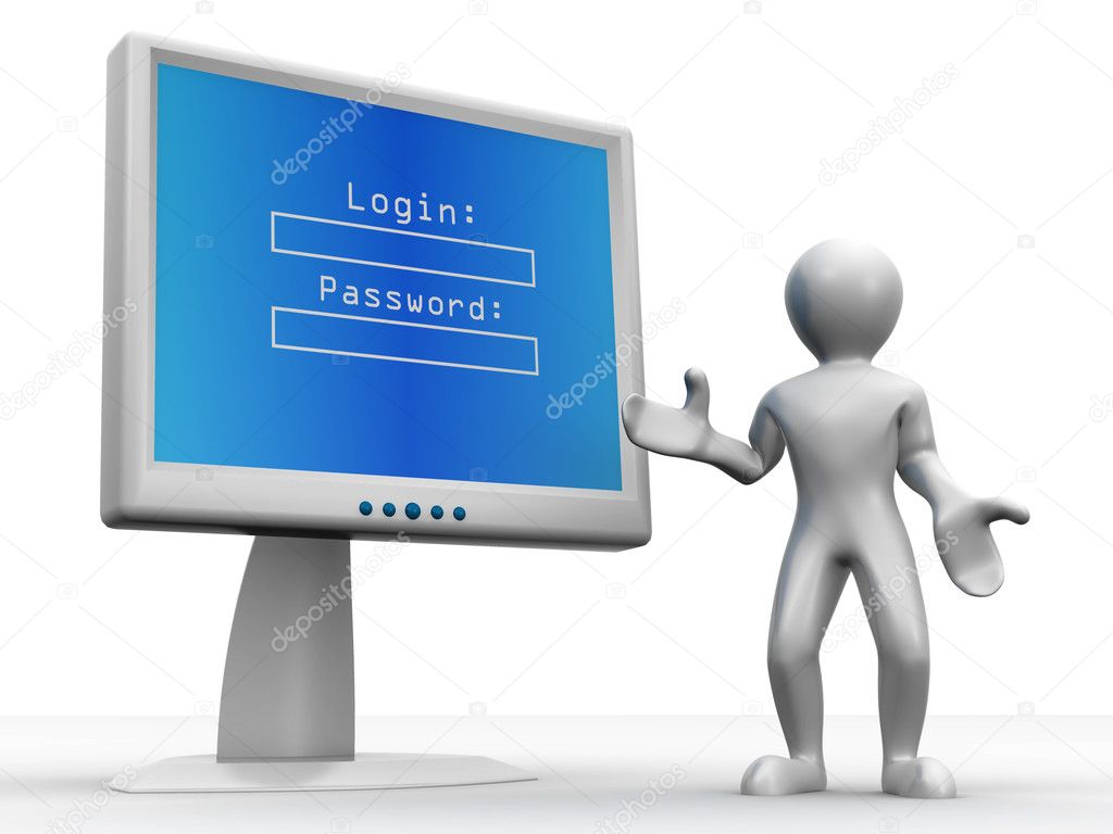 Monitor with Login and password