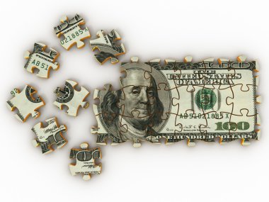 Puzzle dollar clipart