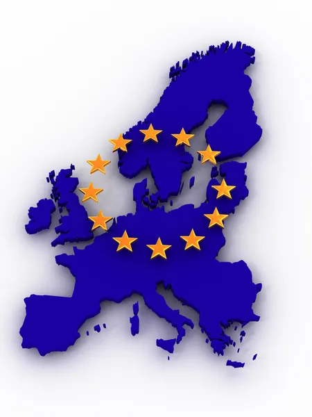 Mapa de Europa —  Fotos de Stock