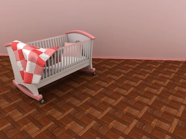 Łóżko dziecięca — Zdjęcie stockowe