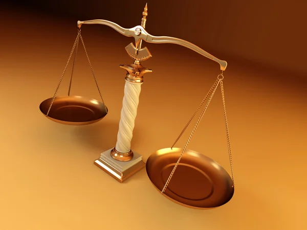 Symbol för rättvisa. skala — Stockfoto