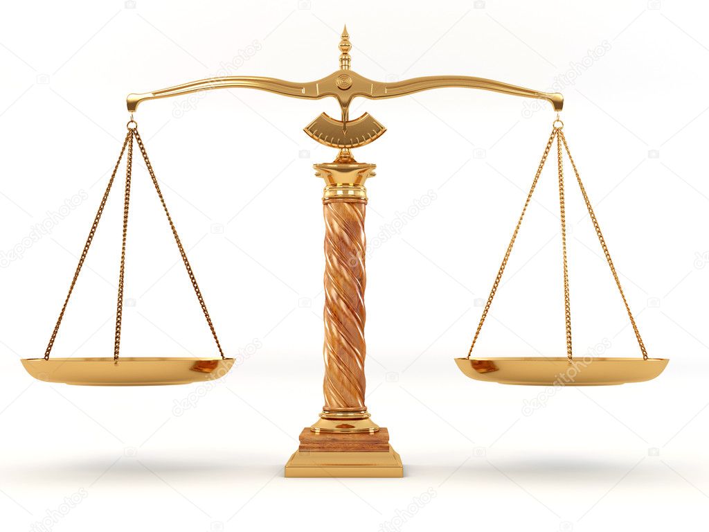 Symbol of justice. Scale