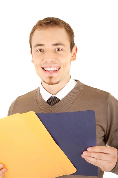 Young well-dressed smiling man — Stock Photo, Image