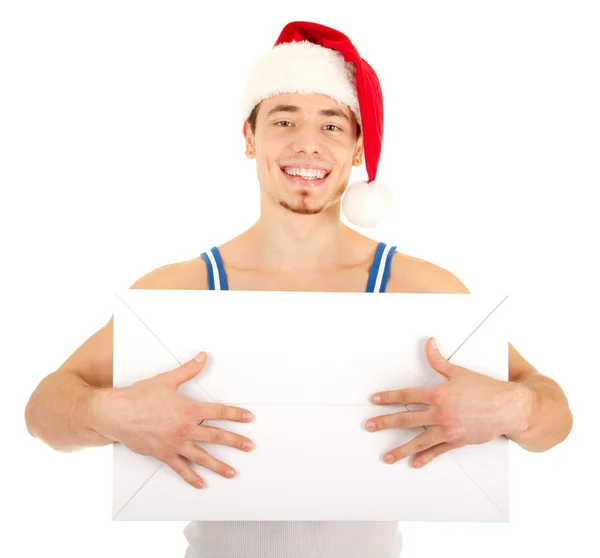 Handsome man has a present for you — Stock Photo, Image