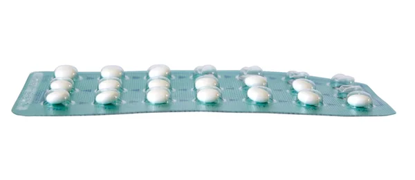 Contraceptive pills for 21 days — Stock Photo, Image
