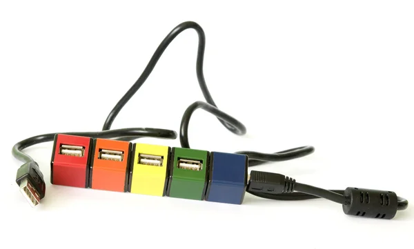 stock image USB cabel with four ports