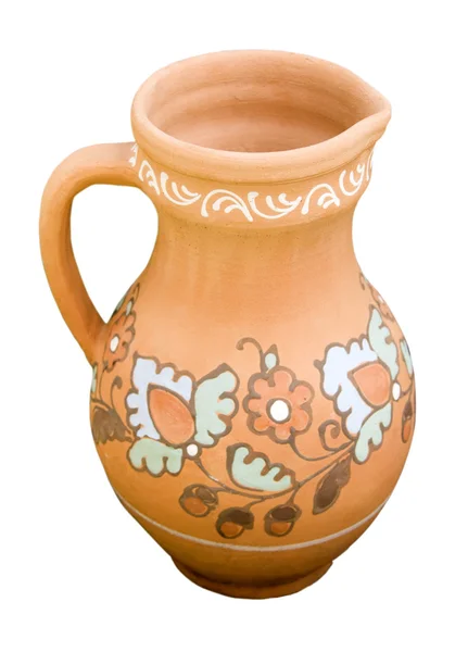 Hand-made clay jug — Stock Photo, Image