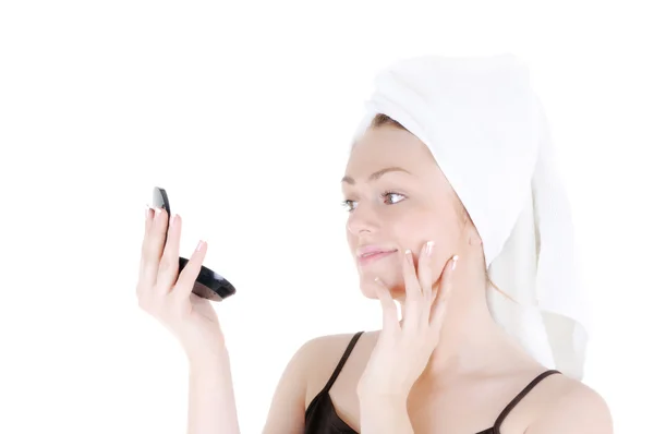 Admire your nice smooth skin — Stock Photo, Image