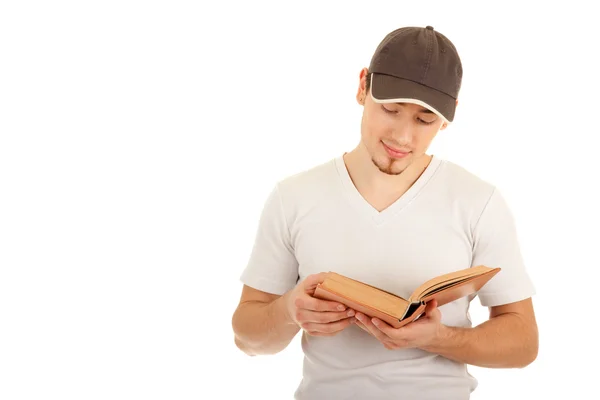 Reading young man — Stock Photo, Image