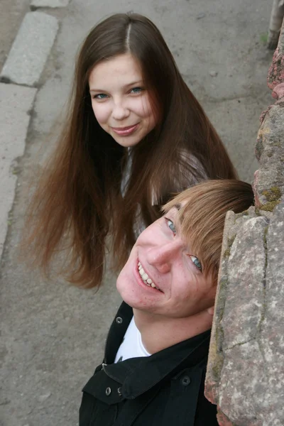 Teenagers couple — Stock Photo, Image