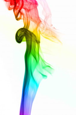 Rainbow Twirling Smoke clipart