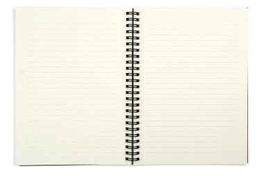 Blank notebook sheet clipart