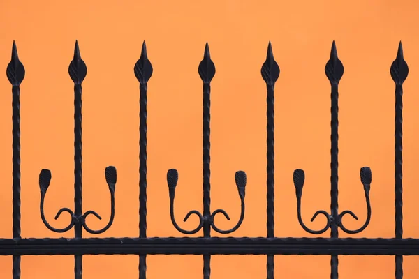 stock image Black fence silhouette