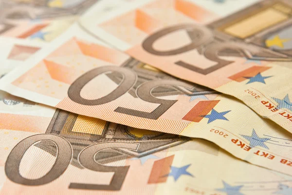 50 euro bakgrund — Stockfoto