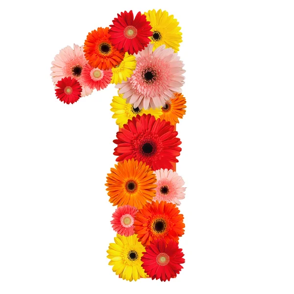 stock image Beautiful alphabet of flowers