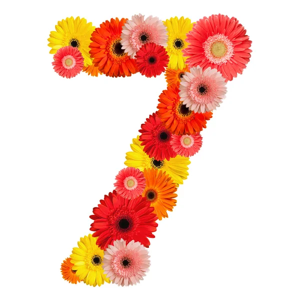 stock image Beautiful alphabet of flowers