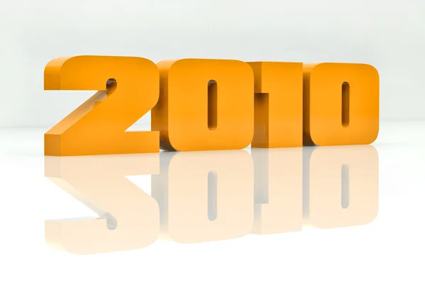 2010-es év ábra narancs — Stock Fotó
