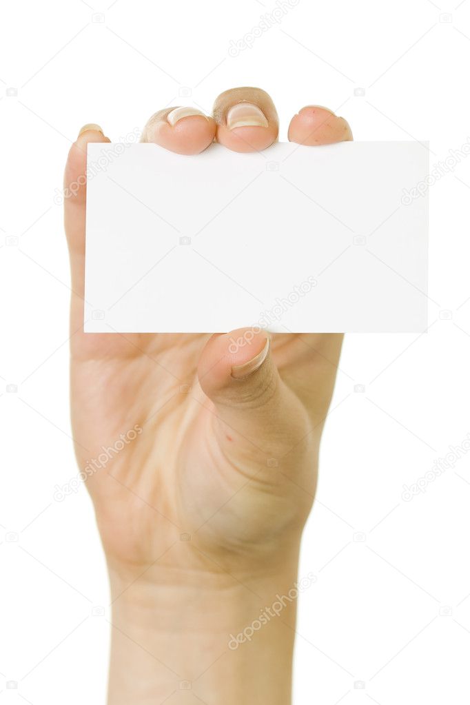 Presenting a Business Card