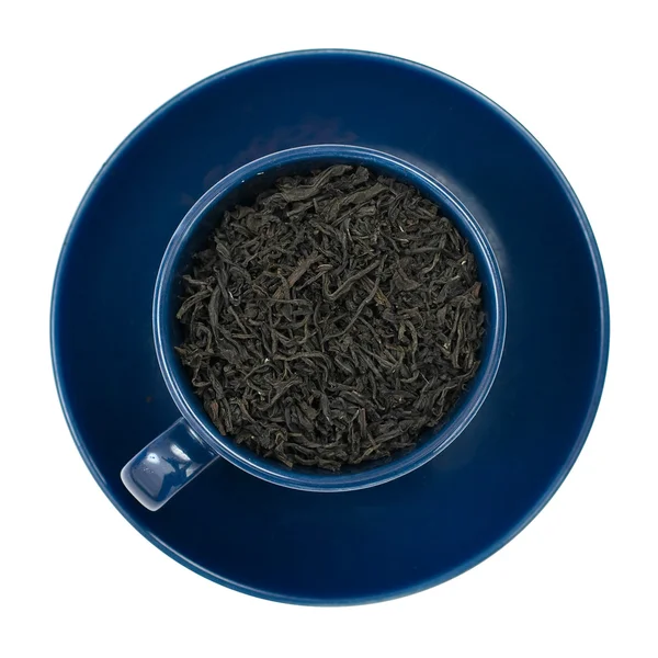 Чашка чайного листя — стокове фото